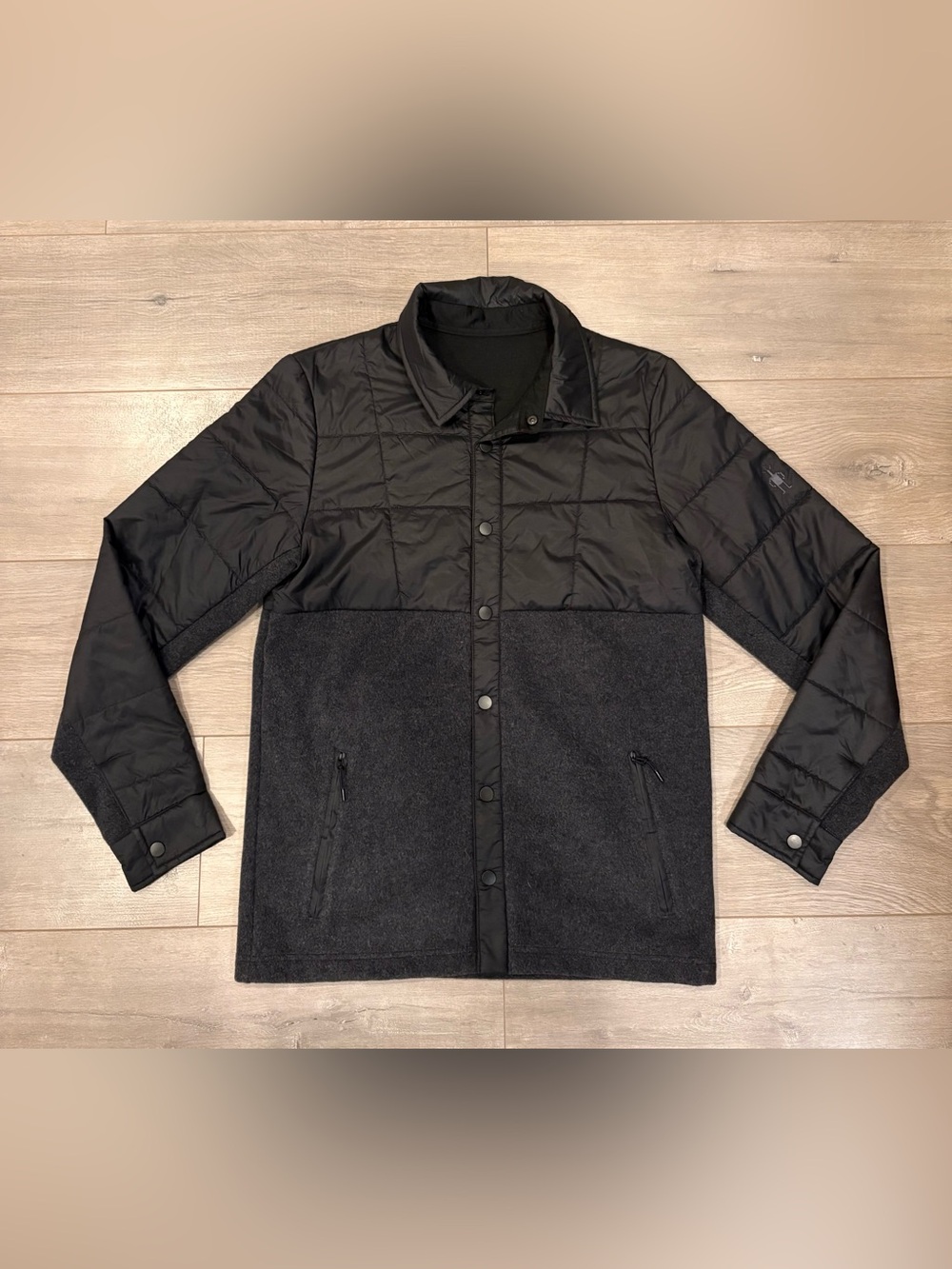 SmartWool Men Smartloft Anchor Line Shirt Jacket Black Medium
